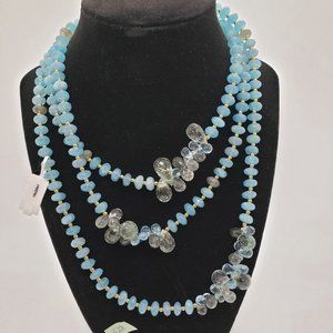 Multi-Gem Aquamarine Necklace